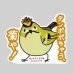 画像1: 【野鳥生活】防水UVステッカー「タンポポちゃう、菊や！」送料180円  (1)