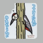 画像: 【野鳥生活】防水UVステッカー「つついてた木がみあたらない」送料180円 