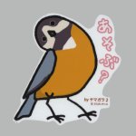 画像: 【野鳥生活】防水UVステッカー「あそぶ？」送料180円 