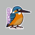 画像: 【野鳥生活】防水UVステッカー「短足の貴婦人」送料180円 