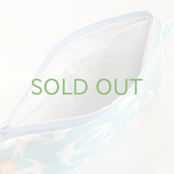 画像3: 【野鳥生活】ツバメ柄ポーチ（送料180円）  (3)