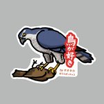画像: 【野鳥生活】防水UVステッカー「鳥が好き」送料180円 